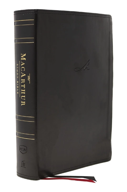 NKJV, MacArthur Study Bible, Black Leathersoft, Thumb Indexed, Comfort Print: Unleashing God's Truth One Verse at a Time (Holy Bible, New King James Version)
