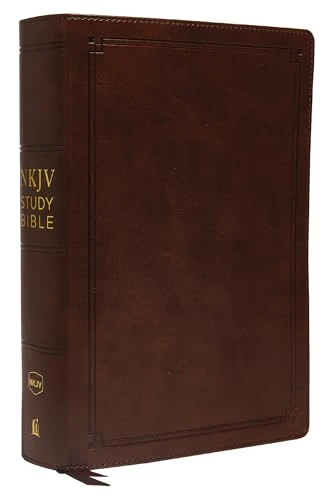 NKJV Study Bible, Leathersoft, Brown, Thumb Indexed, Comfort Print: The Complete Resource for Studying God’s Word