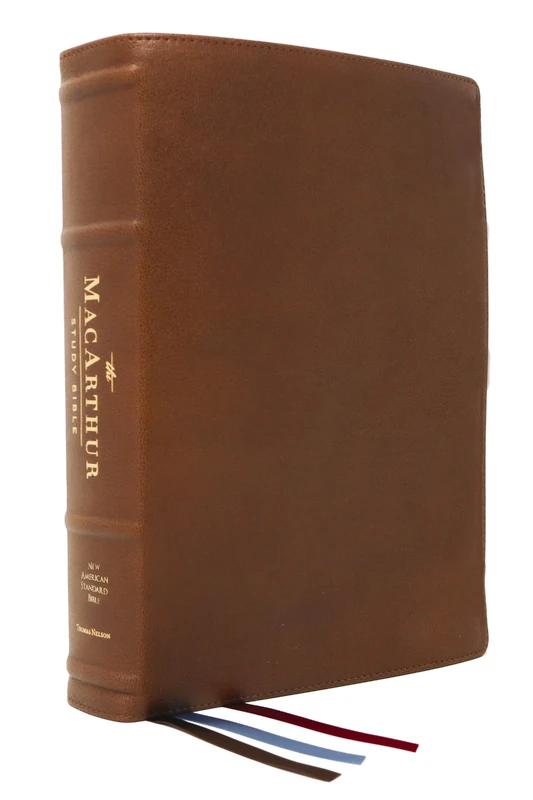 NASB, MacArthur Study Bible, 2nd Edition, Premium Goatskin Leather, Brown, Premier Collection, 1995 Text, Comfort Print: Unleashing God's Truth One Verse at a Time