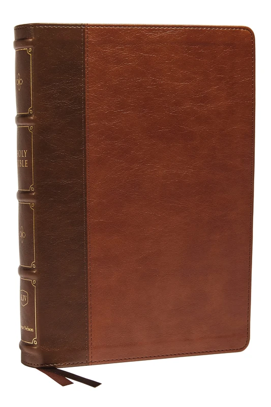 KJV Holy Bible: Large Print Verse-by-Verse with Cross References, Brown Leathersoft, Comfort Print: King James Version (Maclaren Series): Holy Bible, King James Version