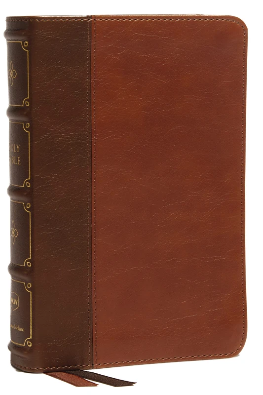 NKJV, Compact Bible, Maclaren Series, Leathersoft, Brown, Comfort Print: Holy Bible, New King James Version - Image 1