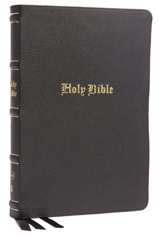 KJV Holy Bible: Large Print Thinline, Black Genuine Leather, Red Letter, Comfort Print: King James Version: Holy Bible, King James Version