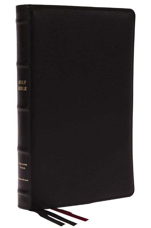 KJV Holy Bible: Large Print Thinline, Black Goatskin Leather, Premier collection, Red Letter, Comfort Print: King James Version: Holy Bible, King James Version