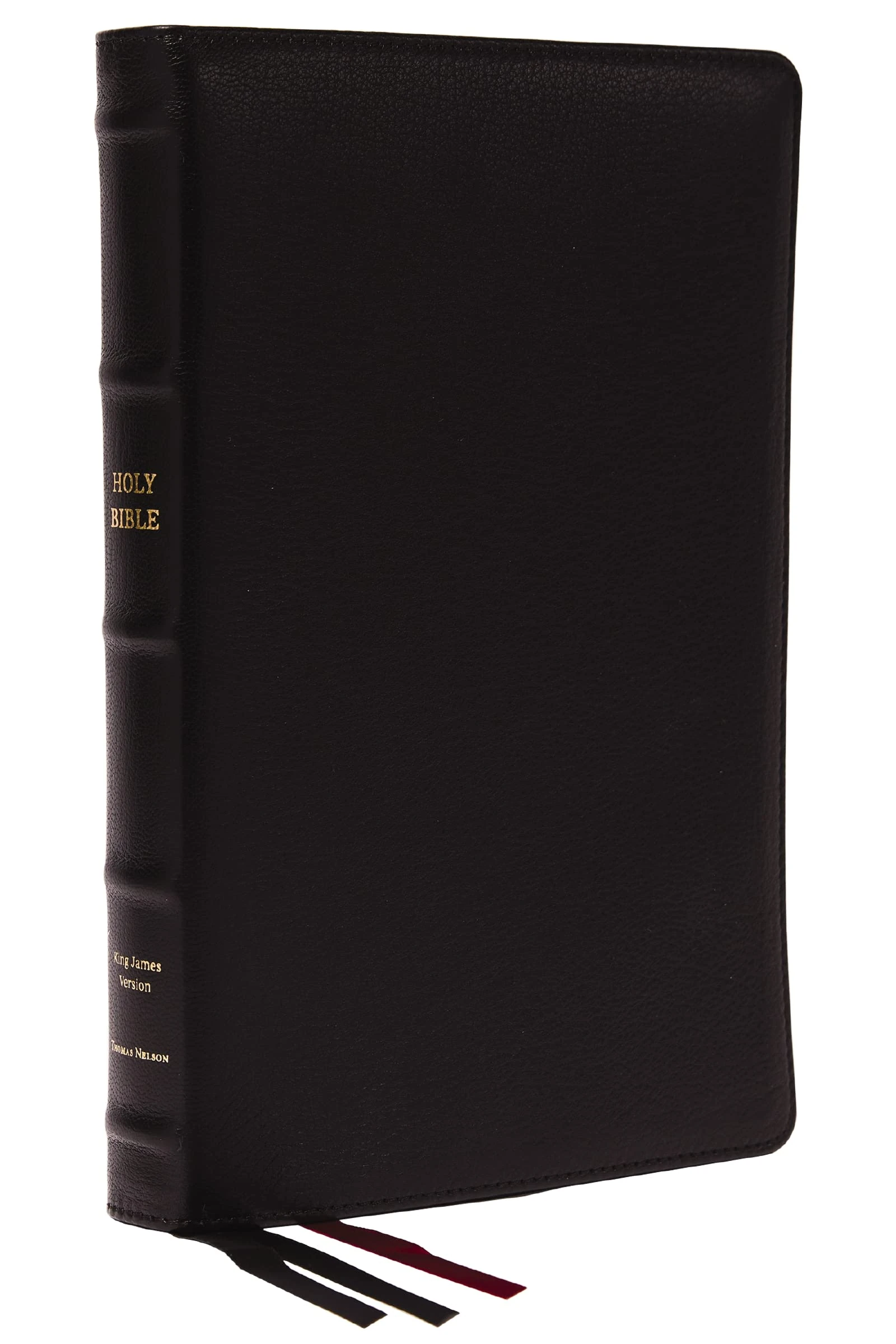 KJV Holy Bible: Large Print Thinline, Black Goatskin Leather, Premier Collection, Red Letter, Comfort Print (Thumb Indexed): King James Version: Holy Bible, King James Version