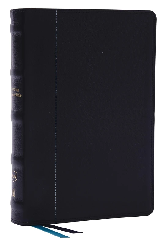 Encountering God Study Bible: Insights from Blackaby Ministries on Living Our Faith (NKJV, Black Genuine Leather, Red Letter, Comfort Print, Thumb Indexed) - Image 1