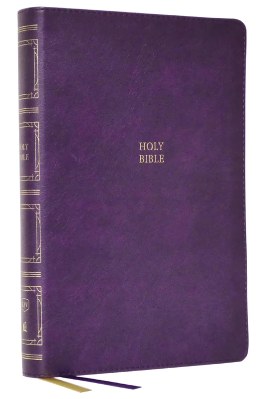 KJV Holy Bible: Paragraph-style Large Print Thinline with 43,000 Cross References, Purple Leathersoft, Red Letter, Comfort Print (Thumb Indexed): King James Version: Holy Bible, King James Version