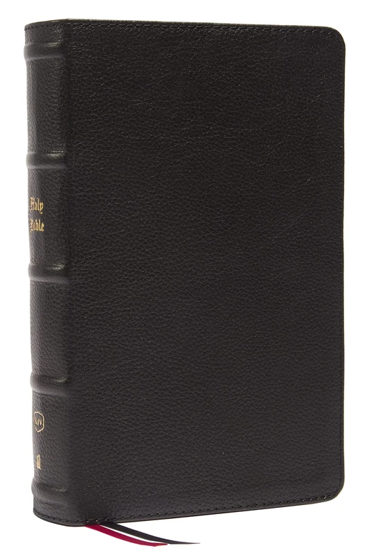 KJV Holy Bible: Large Print Single-Column with 43,000 End-of-Verse Cross References, Black Genuine Leather, Personal Size, Red Letter, (Thumb ... James Version: Holy Bible, King James Version