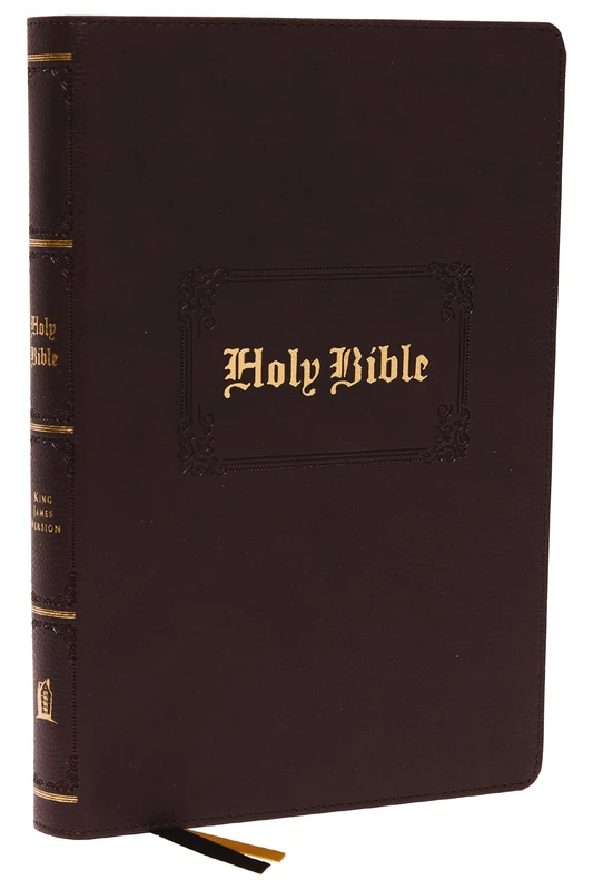 KJV Holy Bible: Large Print with 53,000 Center-Column Cross References, Brown Leathersoft, Red Letter, Comfort Print (Thumb Indexed): King James Version: Holy Bible, King James Version