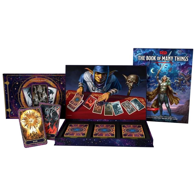 The Deck of Many Things - Includes The Book of Many Things (D&D Expansion Book), 66-Card Deck of Many Things + Card Reference Guide