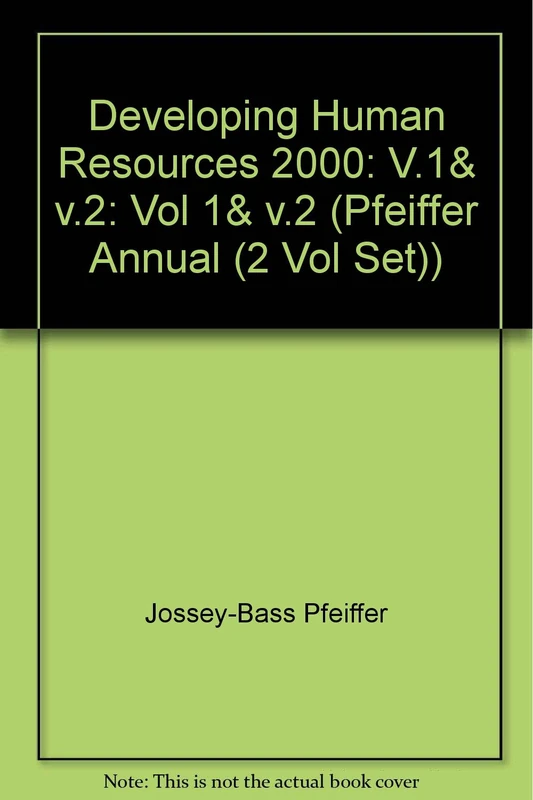 The Annual: 2000 Set: V.1& v.2 (Developing Human Resources)
