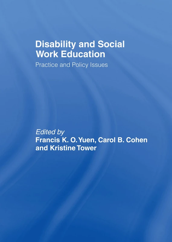 Routledge - Disability and Social Work Education Book