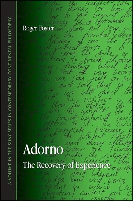 Adorno: The Recovery of Experience (SUNY series in Contemporary Continental Philosophy)