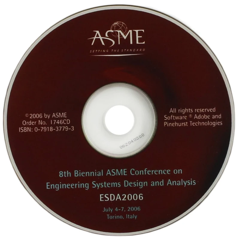 8th Biennial ASME Conference on Engineering Systems Design and Analysis: Torino, Italy, July 4-7, 2006