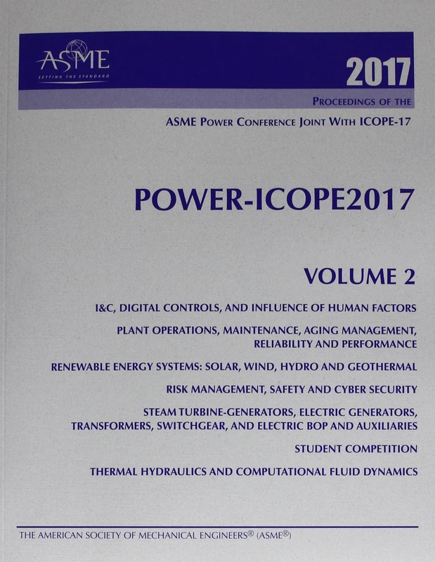 Print proceedings of the ASME 2017 Power Conference (POWER/ICOPE2017): Volume 2
