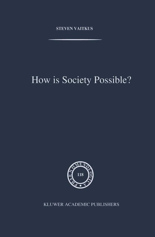 Springer: How is Society Possible? - Phaenomenologica 118 - Image 1