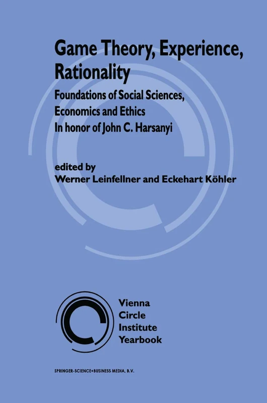 Springer Game Theory, Experience, Rationality - Vol 5 Yearbook