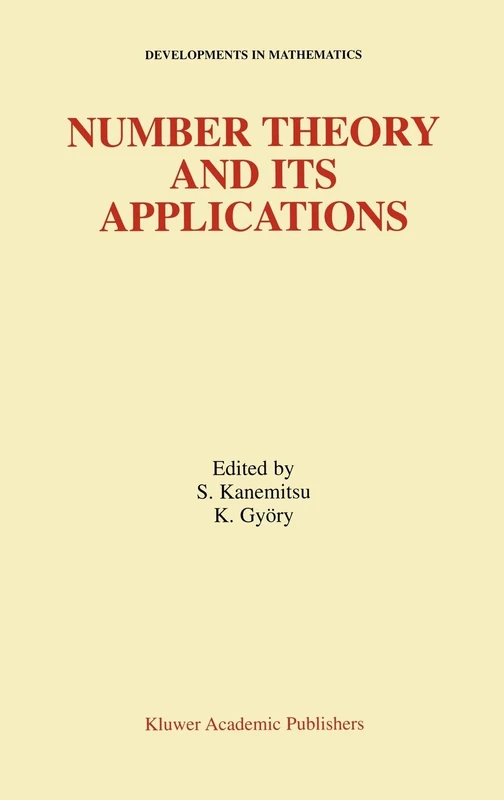Number Theory and Its Applications: 2 (Developments in Mathematics, 2)