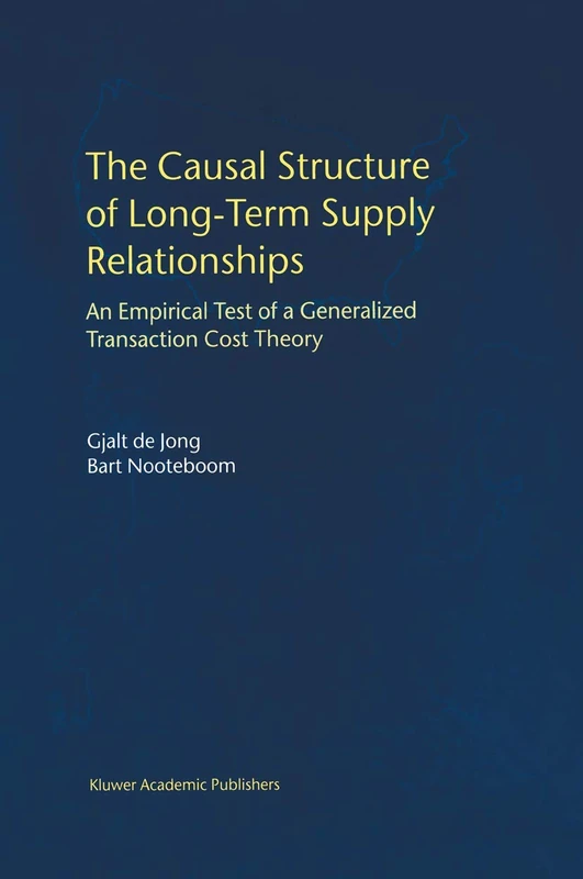 Springer - The Causal Structure of Long-Term Supply Relationships