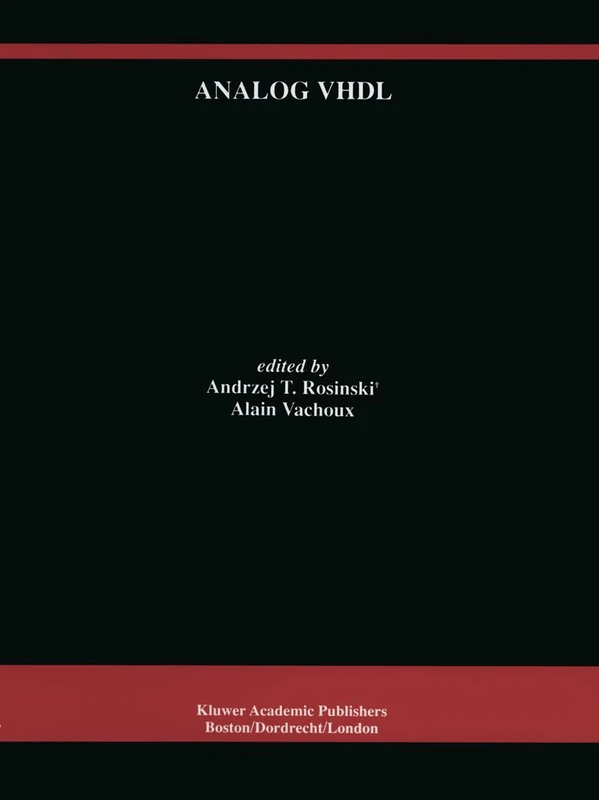 Analog VHDL (Analog Integrated Circuits and Signal Processing, Vol 16, No 2)