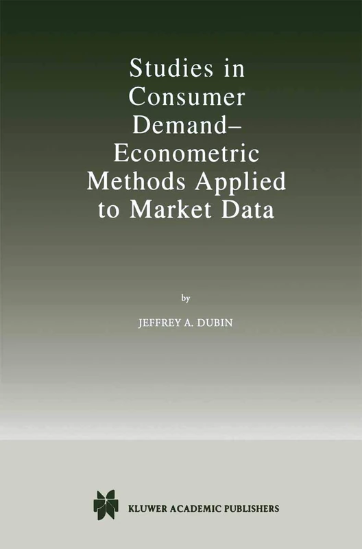 Springer Studies in Consumer Demand - Econometric Methods Book - Image 1