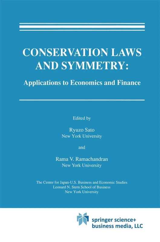 Springer Conservation Laws and Symmetry Economics Book
