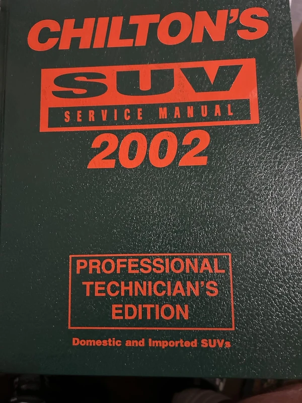 SUV Service Manual 1998-2002 - Annual Edition