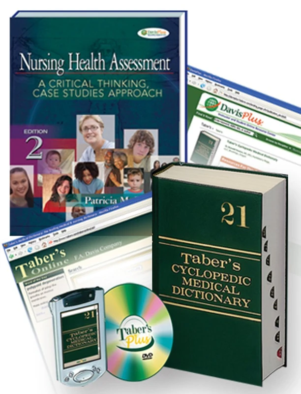 Package of Taber's Cyclopedic Medical Dictionary (Thumb-indexed Version + Taber'sPlus DVD), 21st Edition + Nursing Health Assessment, 2nd Edition