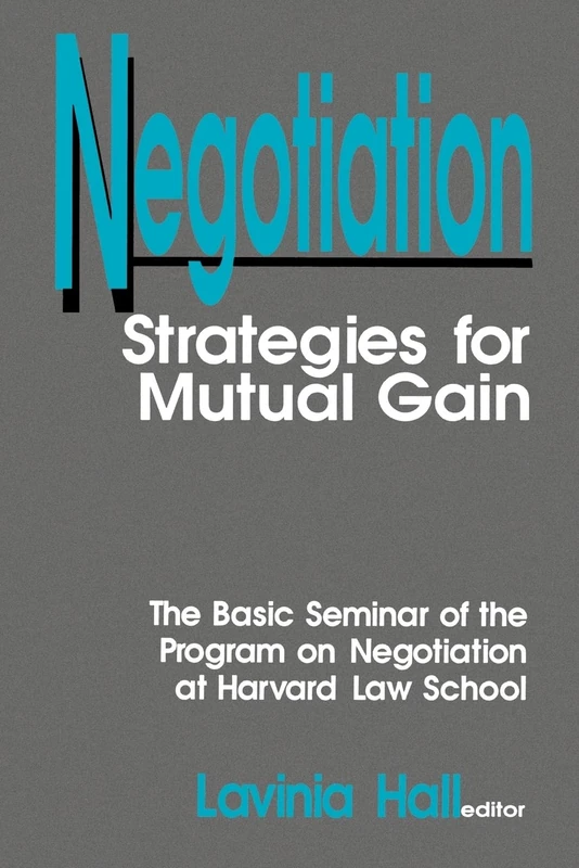 Sage Publications Negotiation: Strategies for Mutual Gain