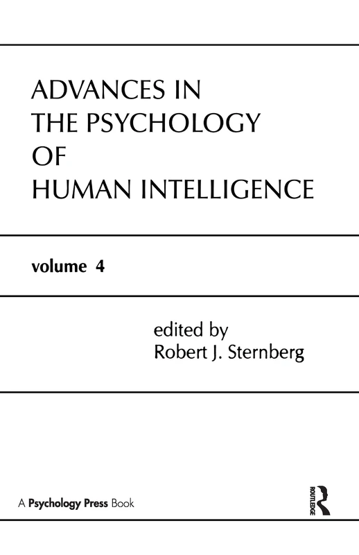 Psychology Press - Advances in the Psychology of Human Intelligence