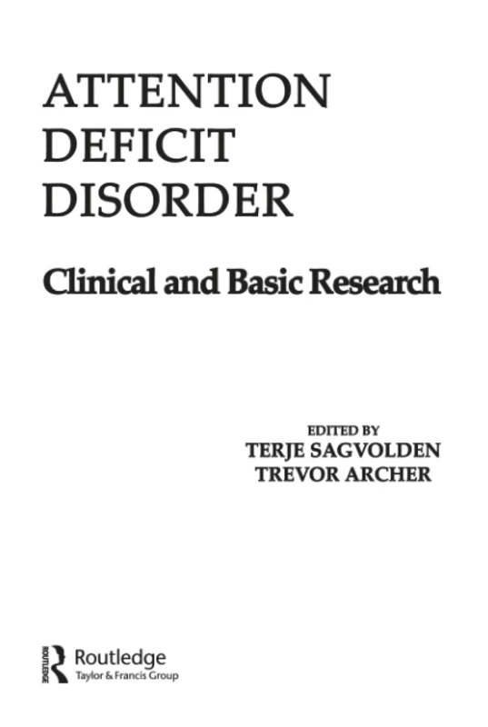 Routledge Attention Deficit Disorder - Psychology Book