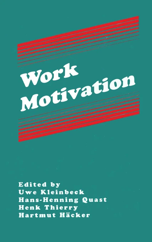 Work Motivation (Applied Psychology Series)