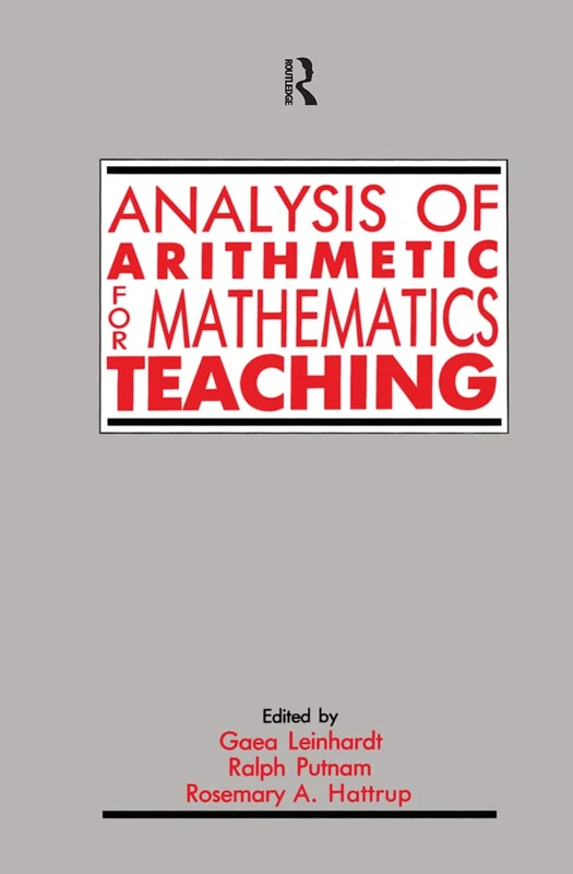 Analysis of Arithmetic for Mathematics Teaching