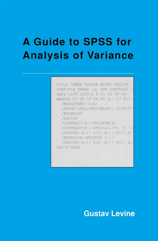A Guide to SPSS for Analysis of Variance