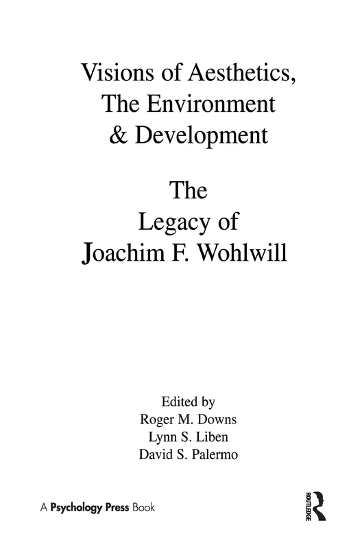 Psychology Press - Visions of Aesthetics, Environment & Development - Image 1