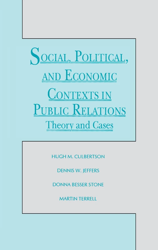 Routledge Social, Political, and Economic Contexts in PR Book