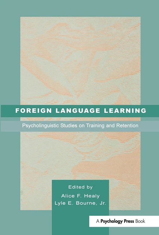 Psychology Press - Foreign Language Learning Research Book