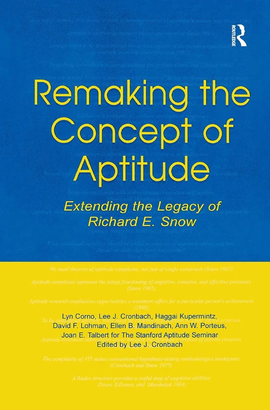 Routledge - Remaking the Concept of Aptitude (Psychology Series)