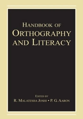 Handbook of Orthography and Literacy