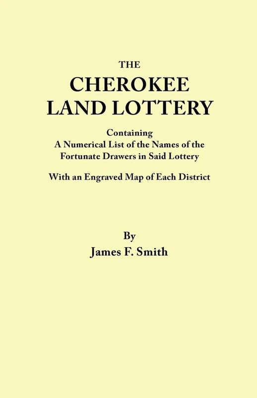 Cherokee Land Lottery of Georgia, 1832 - Image 1