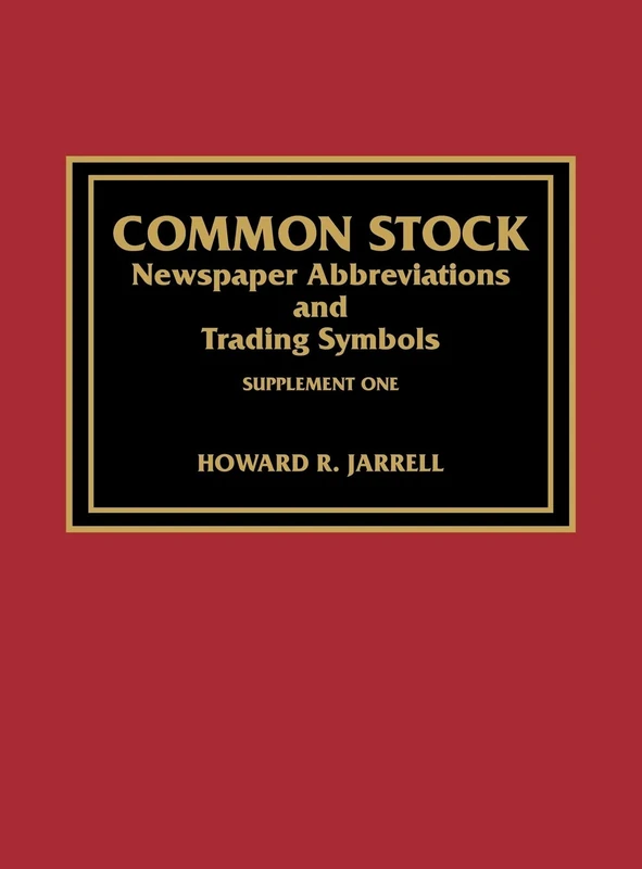 Common Stock Newspaper Abbreviations and Trading Symbols: Suppt. 1 - Image 1