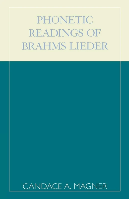 Phonetic Readings of Brahms Lieder