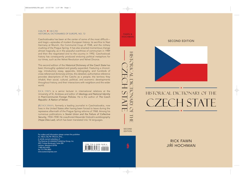 Scarecrow Press Historical Dictionary of the Czech State