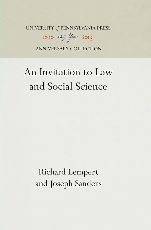 An Invitation to Law and Social Science: Deserts, Disputes and Distribution (Law in Social Context) - Image 1