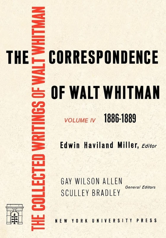 The Correspondence of Walt Whitman (Vol. 4) (1886-1889) - Image 1