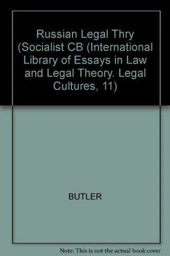 Russian Legal Theory: Socialist Law: 58 (Law and Legal)