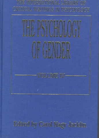 The Psychology of Gender (Vol. 4): Volume 4