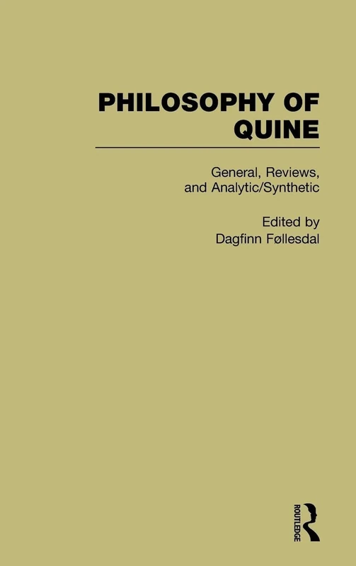 General, Reviews, and Analytic/Synthetic: Philosophy of Quine: 01