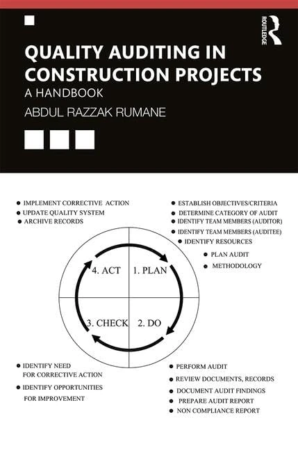 Quality Auditing in Construction Projects: A Handbook