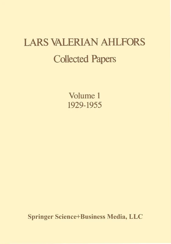 Collected Papers Volume 1 1929–1955 (Contemporary Mathematicians)