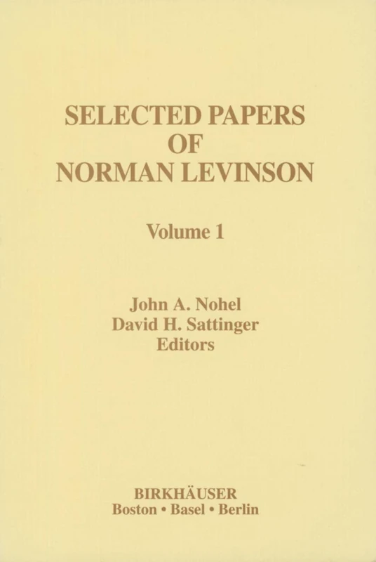 Selected Papers of Norman Levinson (Contemporary Mathematicians)